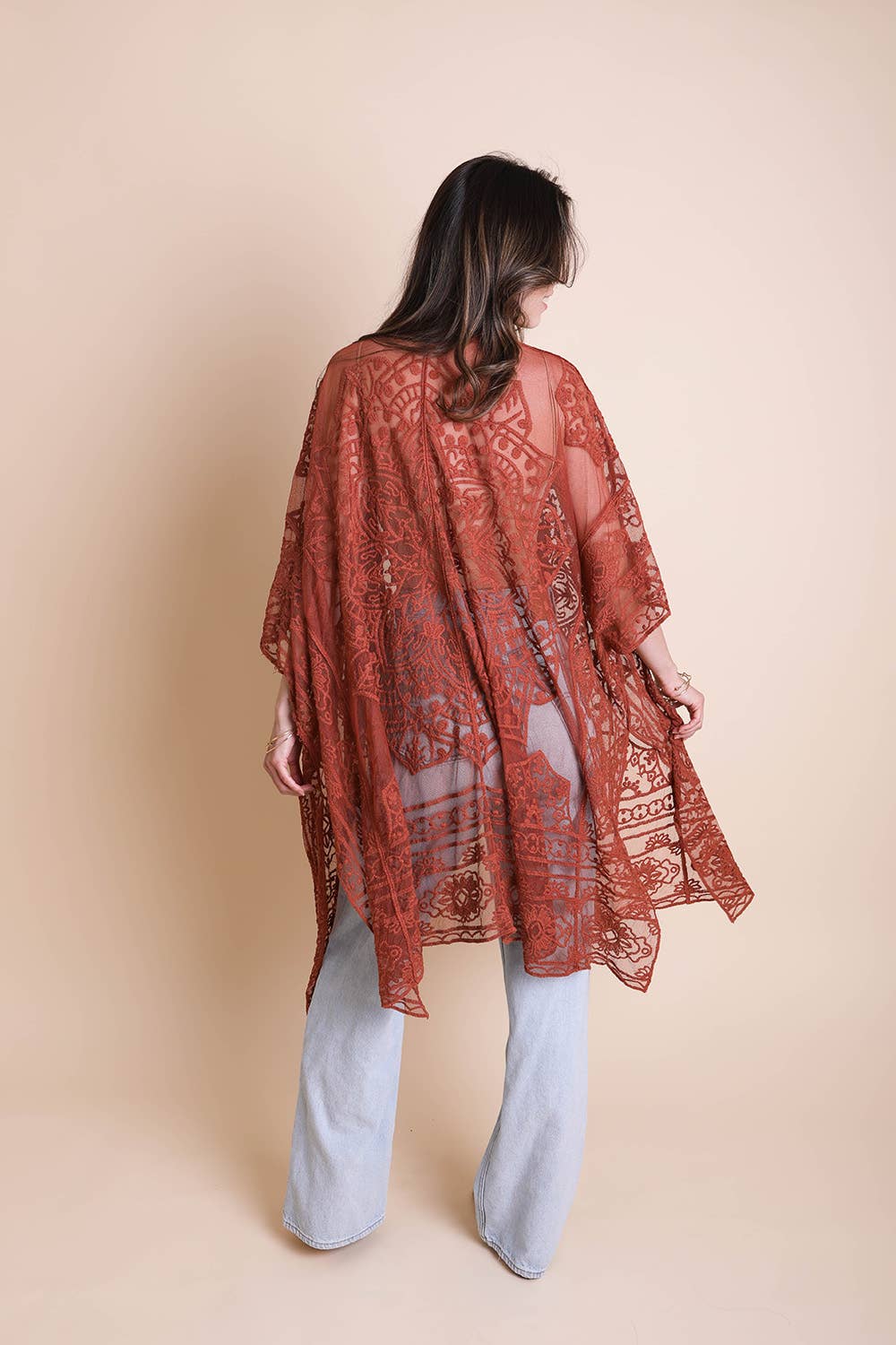 Rusty Mandala Gypsy Kimono