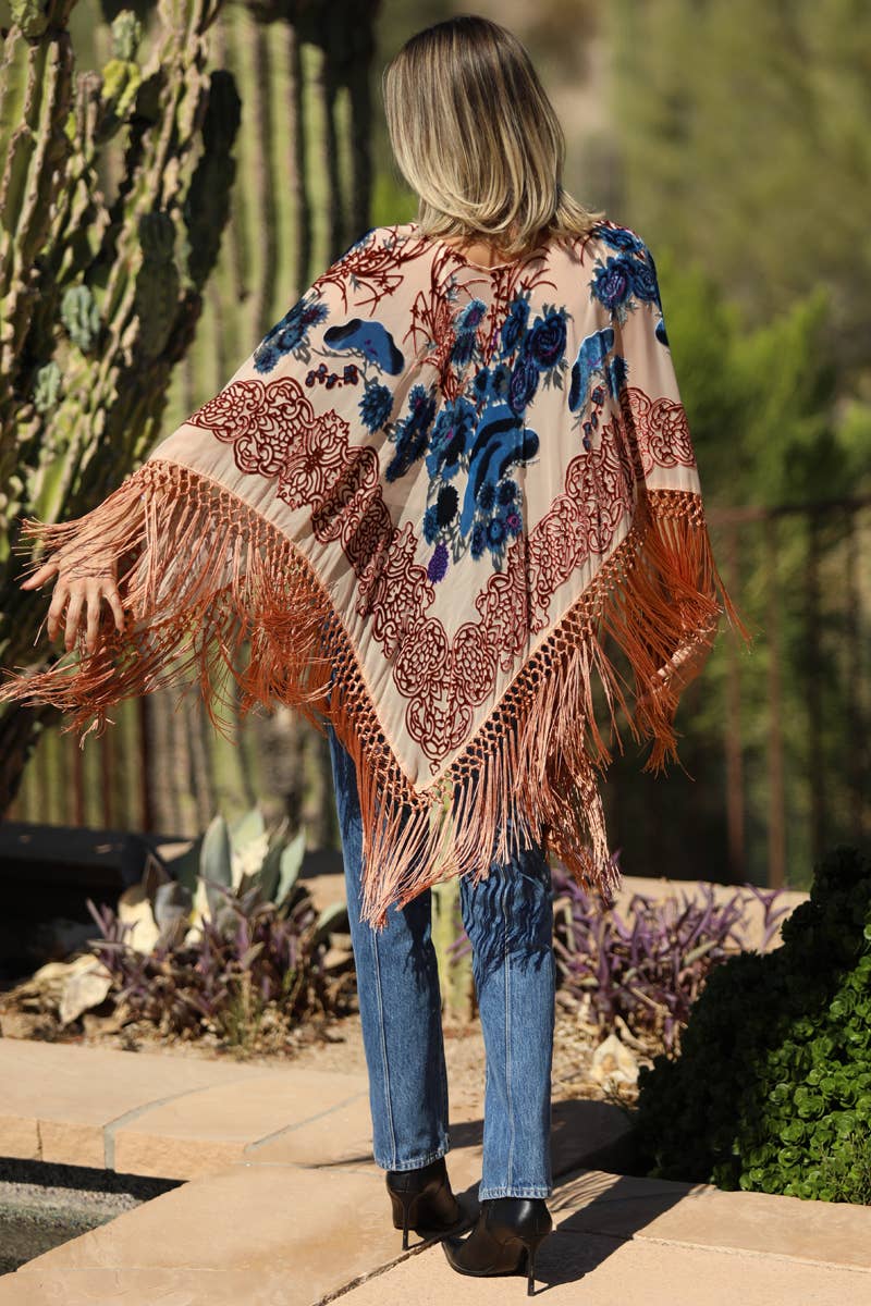 Desert Rose Poncho