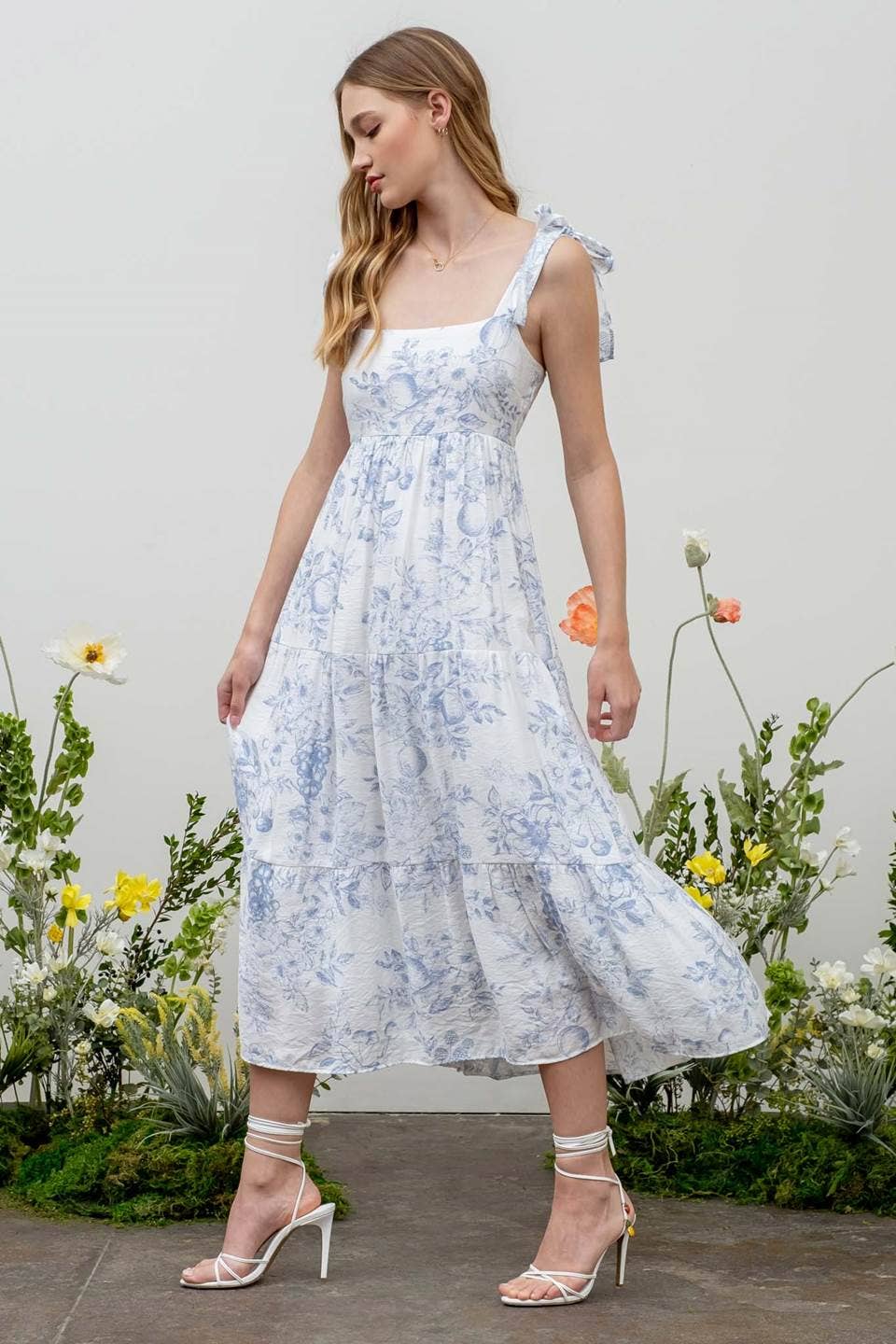 Water Flower Gypsy Dress