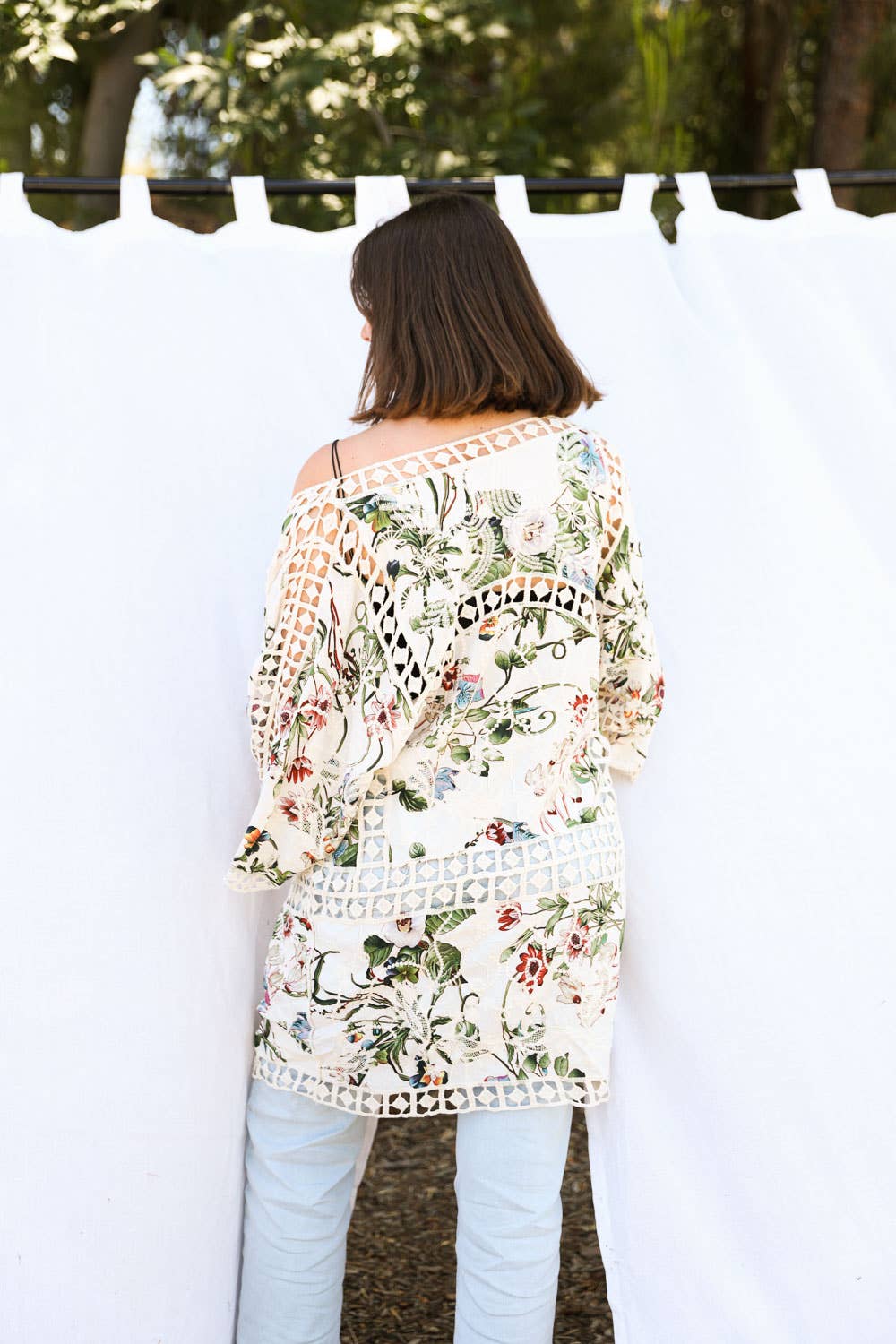 Mystic White Bird Gypsy Kimono