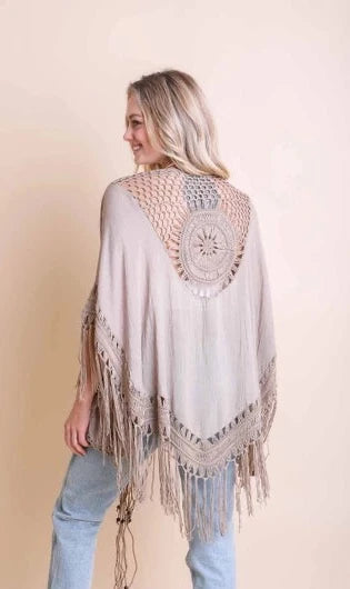 Crochet Medallion Gypsy Kimono
