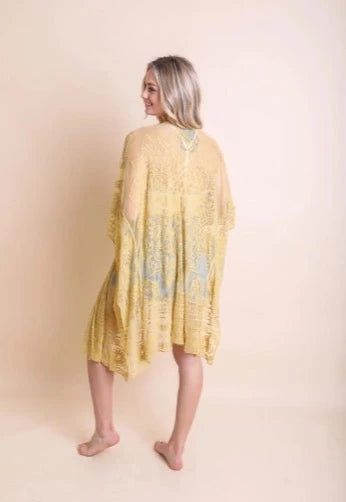 Mustard Mandala Gypsy Kimono