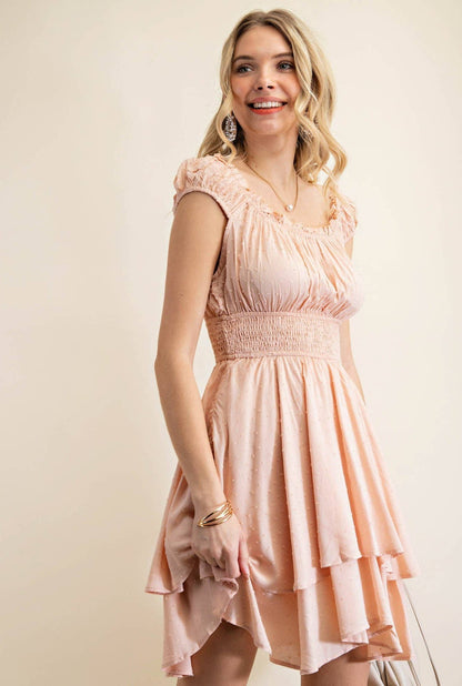 Sweet Peach Gypsy Dress