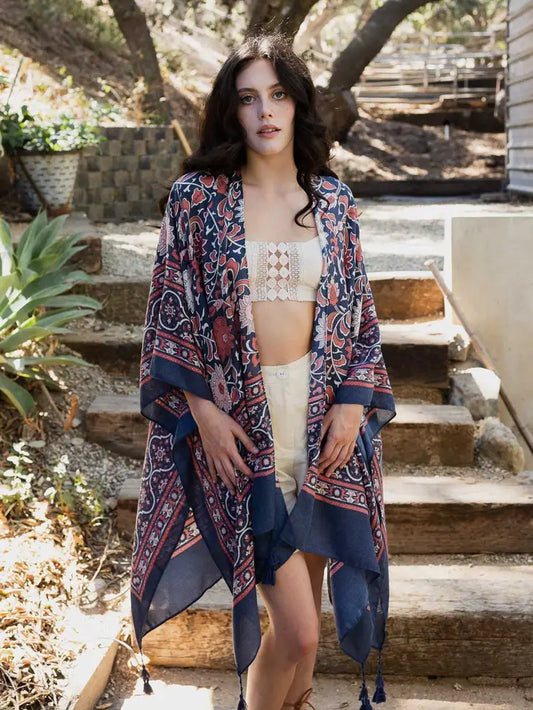 Berry Blossom Gypsy Kimono