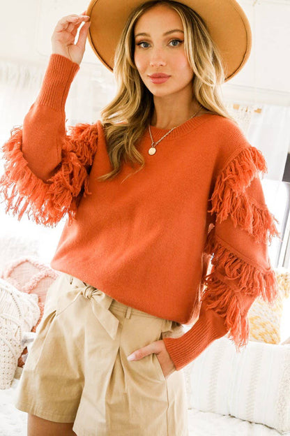 Diamond in The Rust Gypsy Sweater