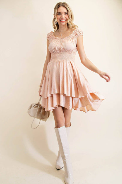 Sweet Peach Gypsy Dress