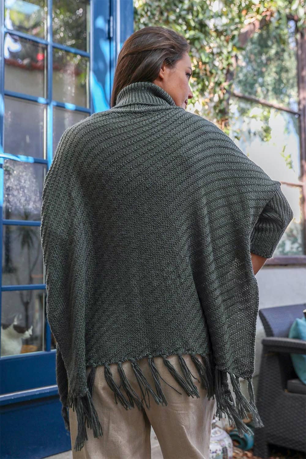 Turtleneck Gypsy Poncho