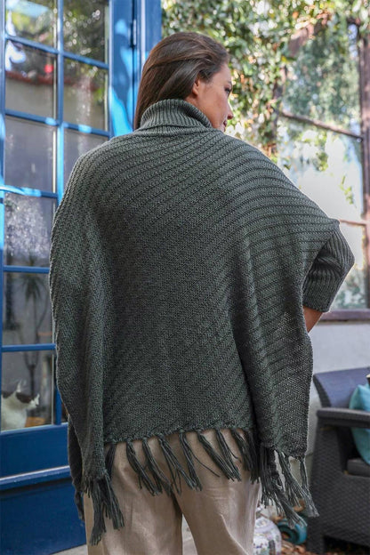 Turtleneck Gypsy Poncho
