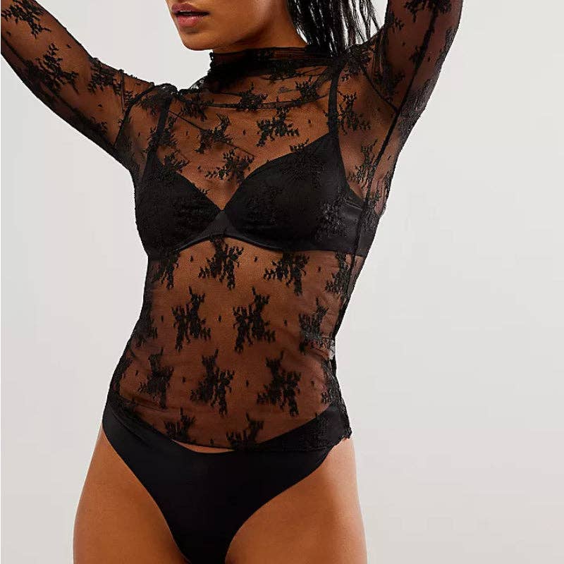 Floral Lace Layer Top
