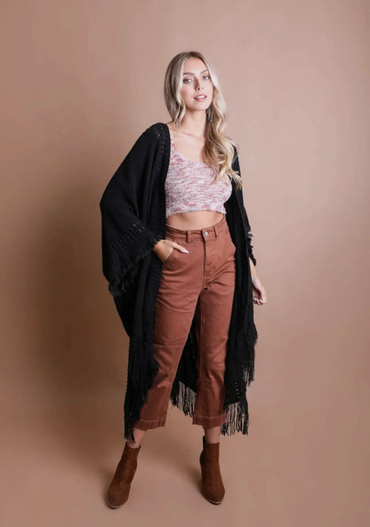 Frayed Gypsy Ruana