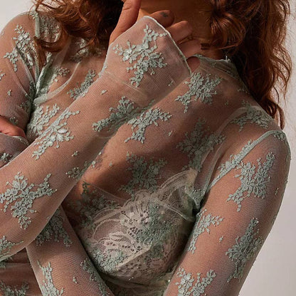 Floral Lace Layer Top