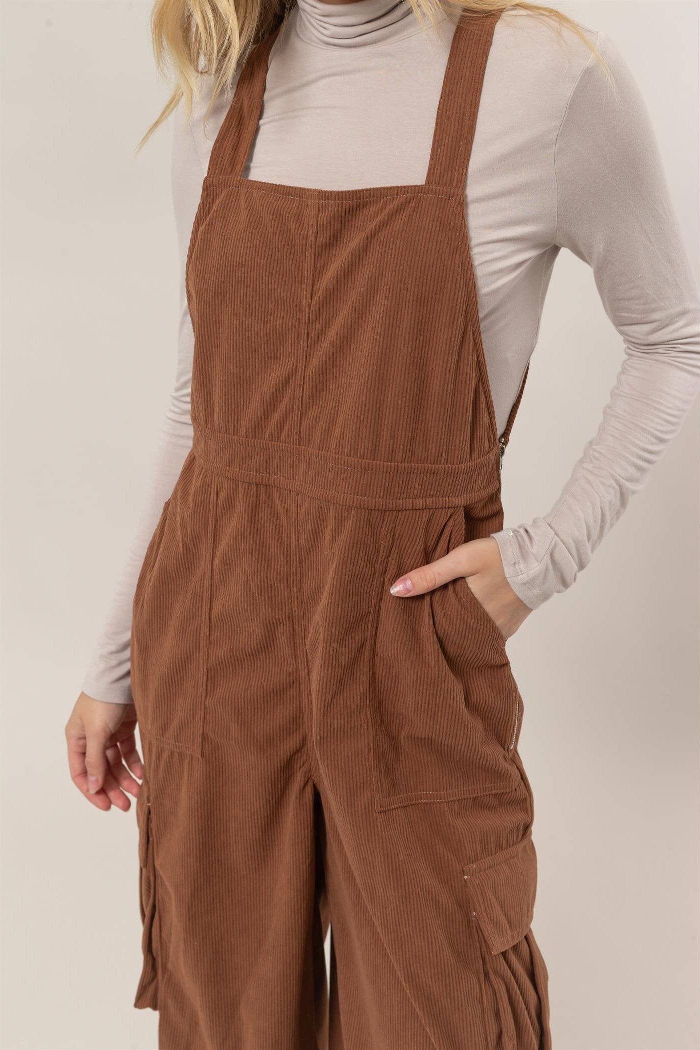 Brown Corduroy Gypsy Overalls