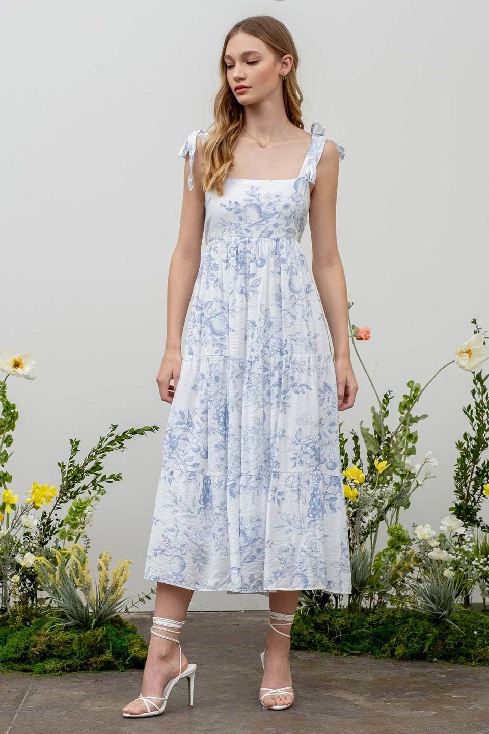Water Flower Gypsy Dress