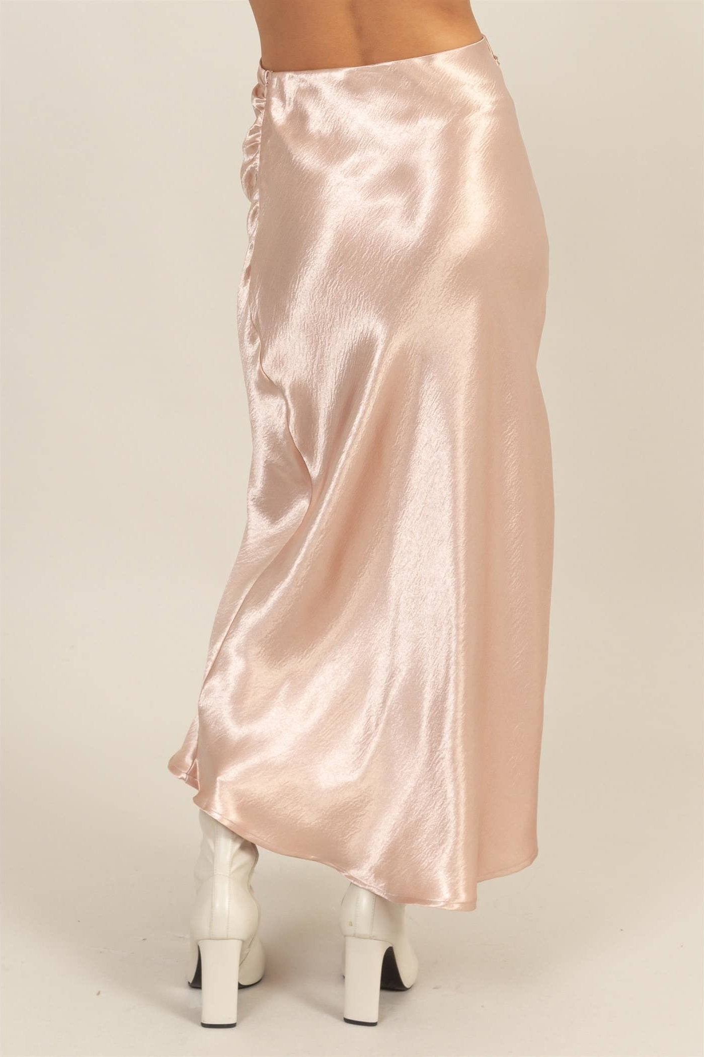 Satin Blush Gypsy Skirt