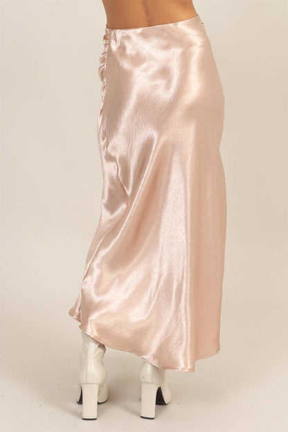 Satin Blush Gypsy Skirt