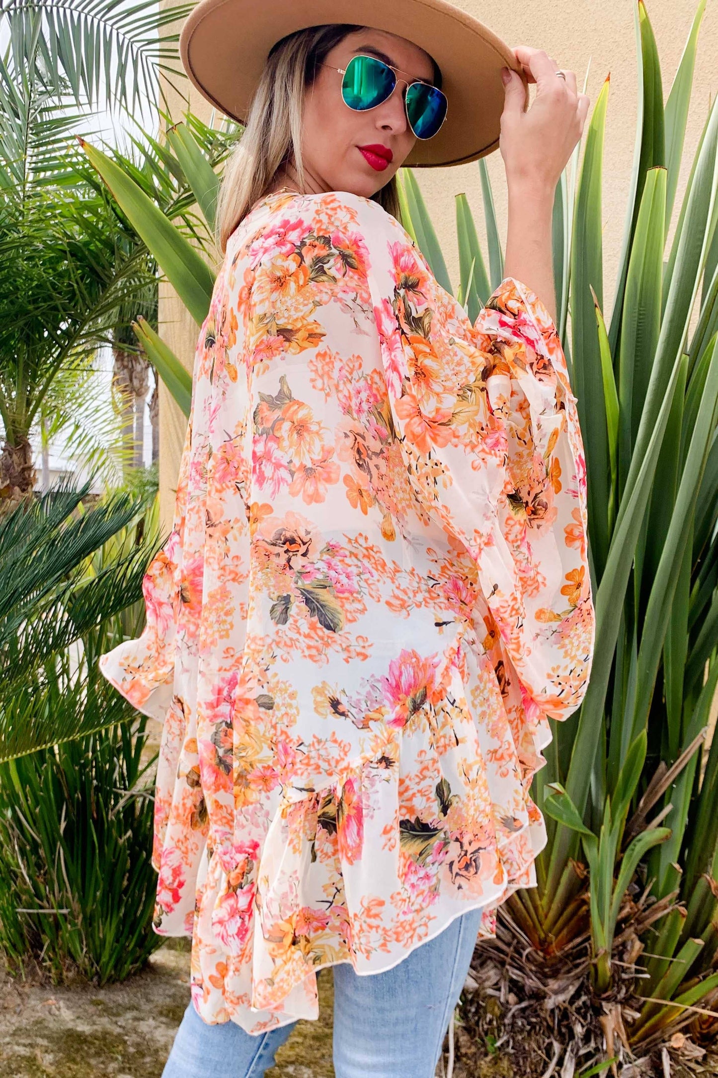 Rose Sangria Gypsy Kimono