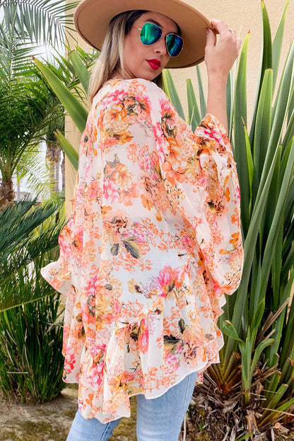Rose Sangria Gypsy Kimono