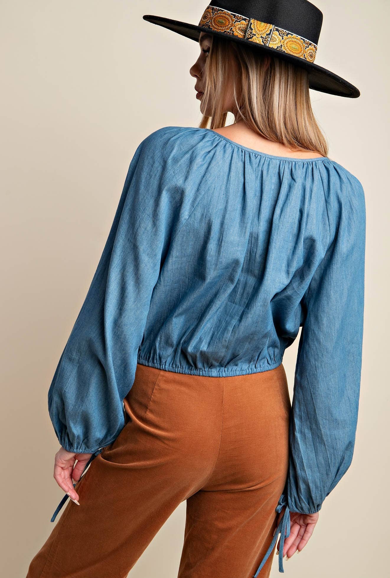 Denim Diamond Gypsy Top