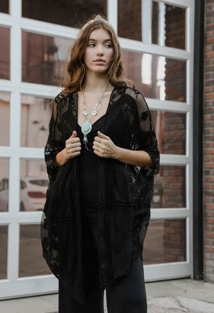 Lacey Leaf Gypsy Kimono