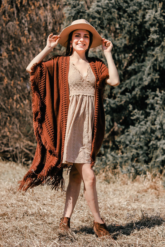 Frayed Gypsy Ruana